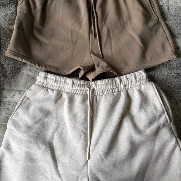 Always Pants - Always You Cream Fleece-Lined Waistband Shorts